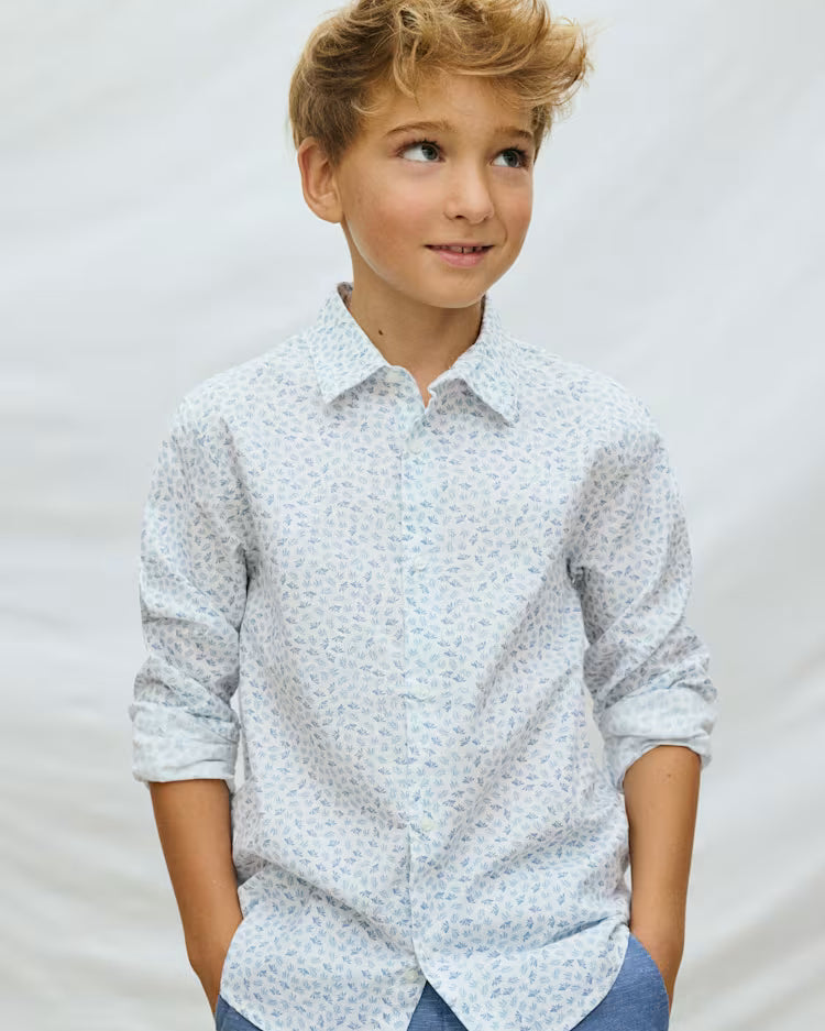MAYORAL LS DRESS SHIRT - PRINTED