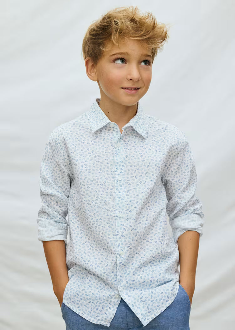 MAYORAL LS DRESS SHIRT - PRINTED
