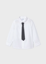 MAYORAL DRESS SHIRT W TIE - WHITE