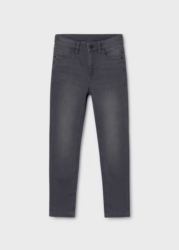 MAYORAL SOFT DENIM PANTS - MEDIUM GREY WASH