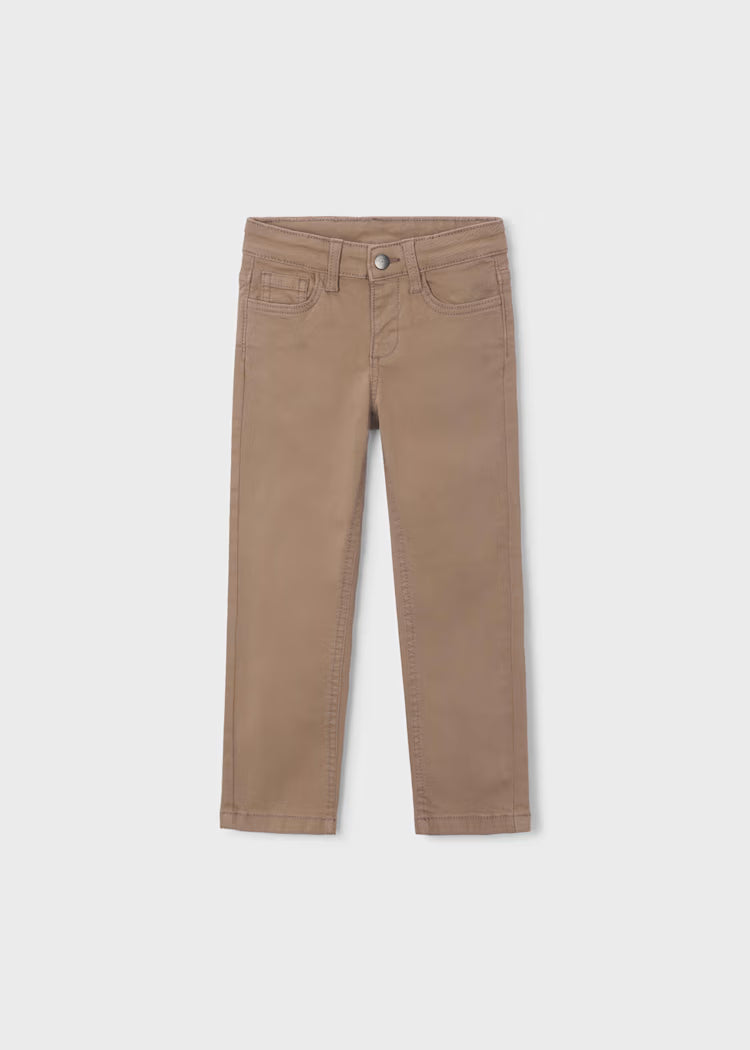 MAYORAL 5 POCKET SLIM FIT BASIC PANT - TRUFFLE