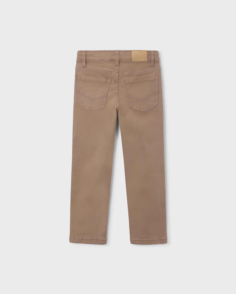 MAYORAL 5 POCKET SLIM FIT BASIC PANT - TRUFFLE