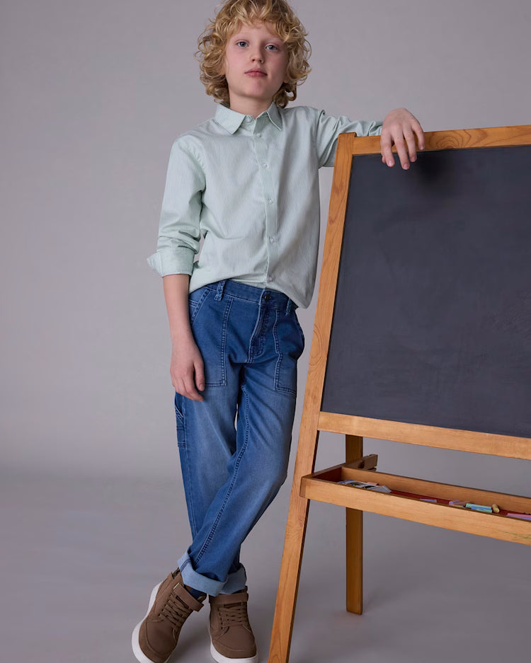 MAYORAL SOFT DENIM JOGGER - MEDIUM WASH