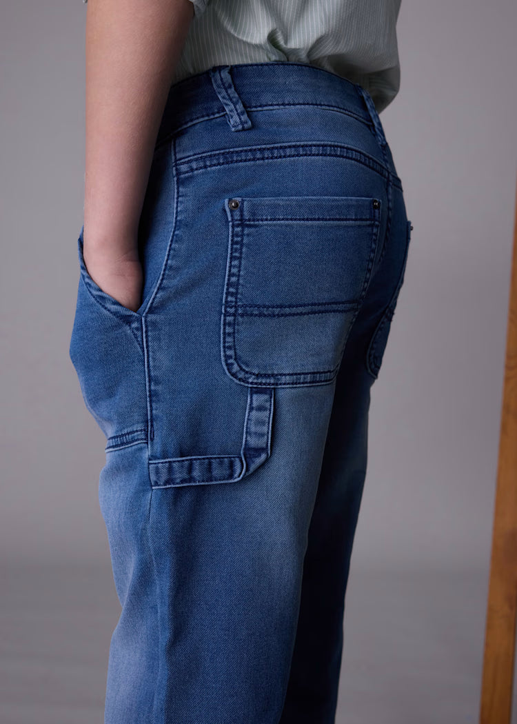 MAYORAL SOFT DENIM JOGGER - MEDIUM WASH