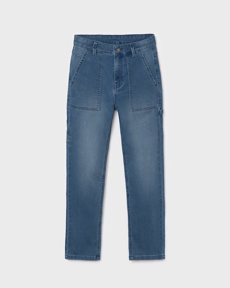 MAYORAL SOFT DENIM JOGGER - MEDIUM WASH