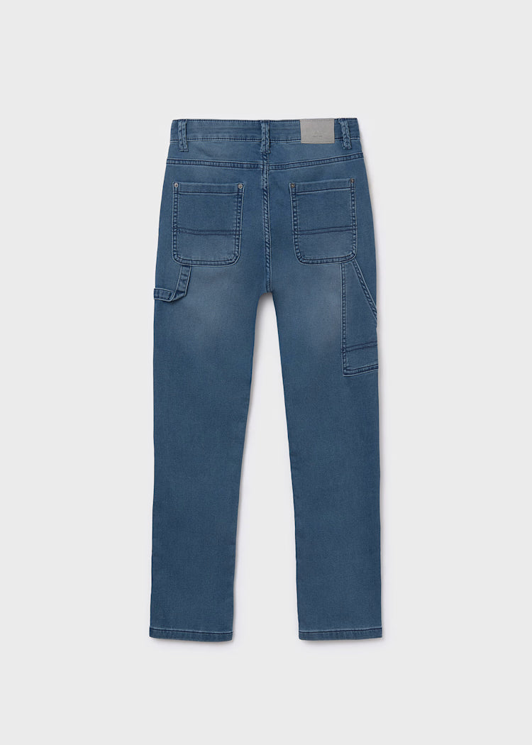 MAYORAL SOFT DENIM JOGGER - MEDIUM WASH