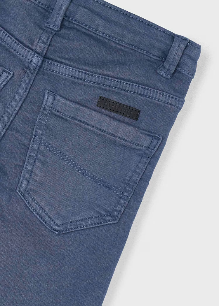 MAYORAL STRAIGHT LEG SOFT PANTS - STEEL