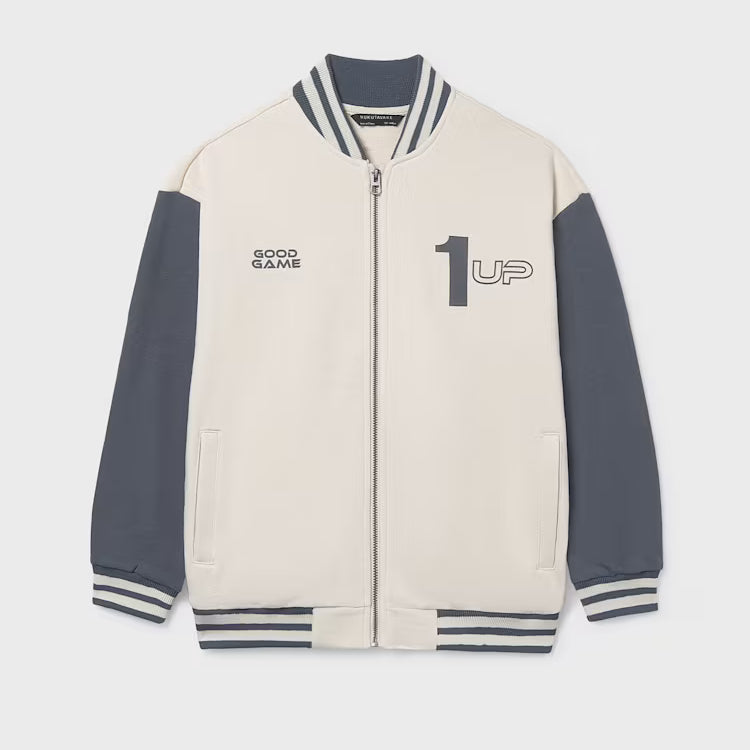 MAYORAL BASEBALL ZIP UP - HEMP