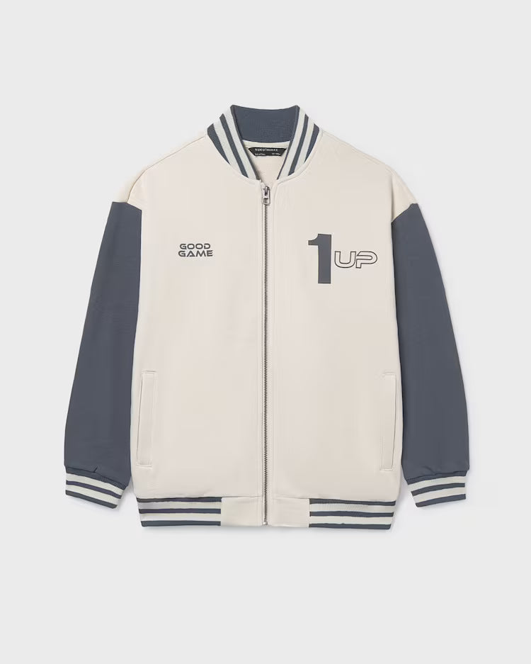 MAYORAL BASEBALL ZIP UP - HEMP