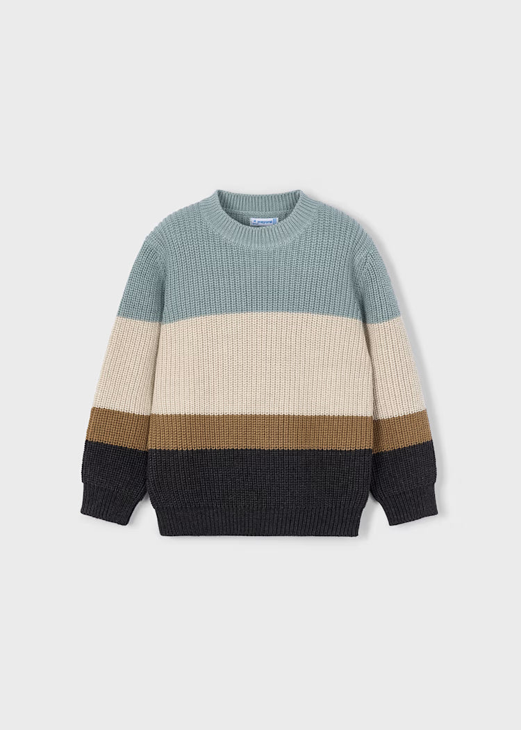 MAYORAL COLOR BLOCK SWEATER - GLACIER