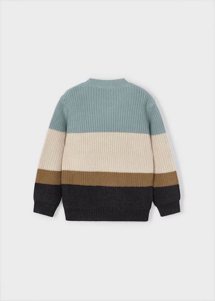 MAYORAL COLOR BLOCK SWEATER - GLACIER