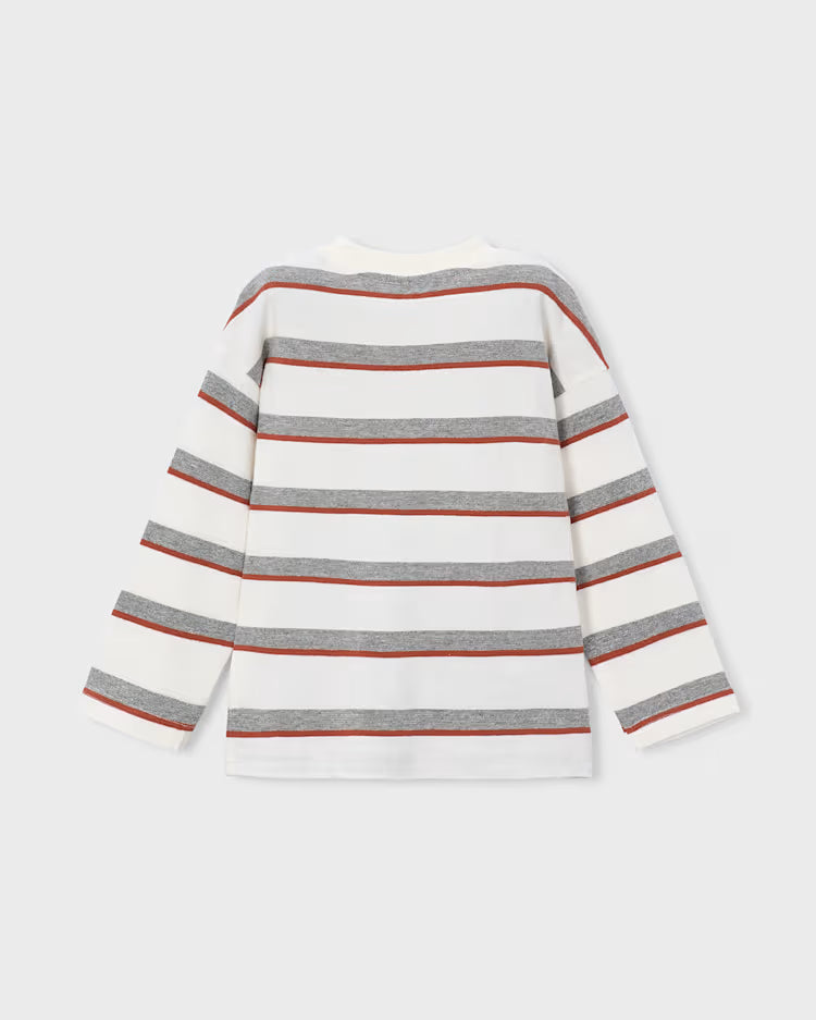 MAYORAL LS STRIPED SHIRT - CREAM