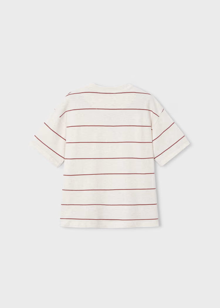 BOSTON KIDS STRIPED TEE - RED