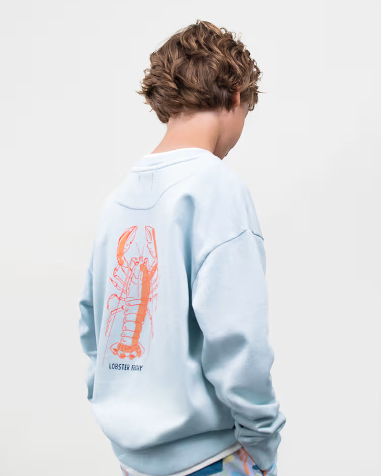 BOSTON KIDS LOBSTER SWEATSHIRT - SKY BLUE