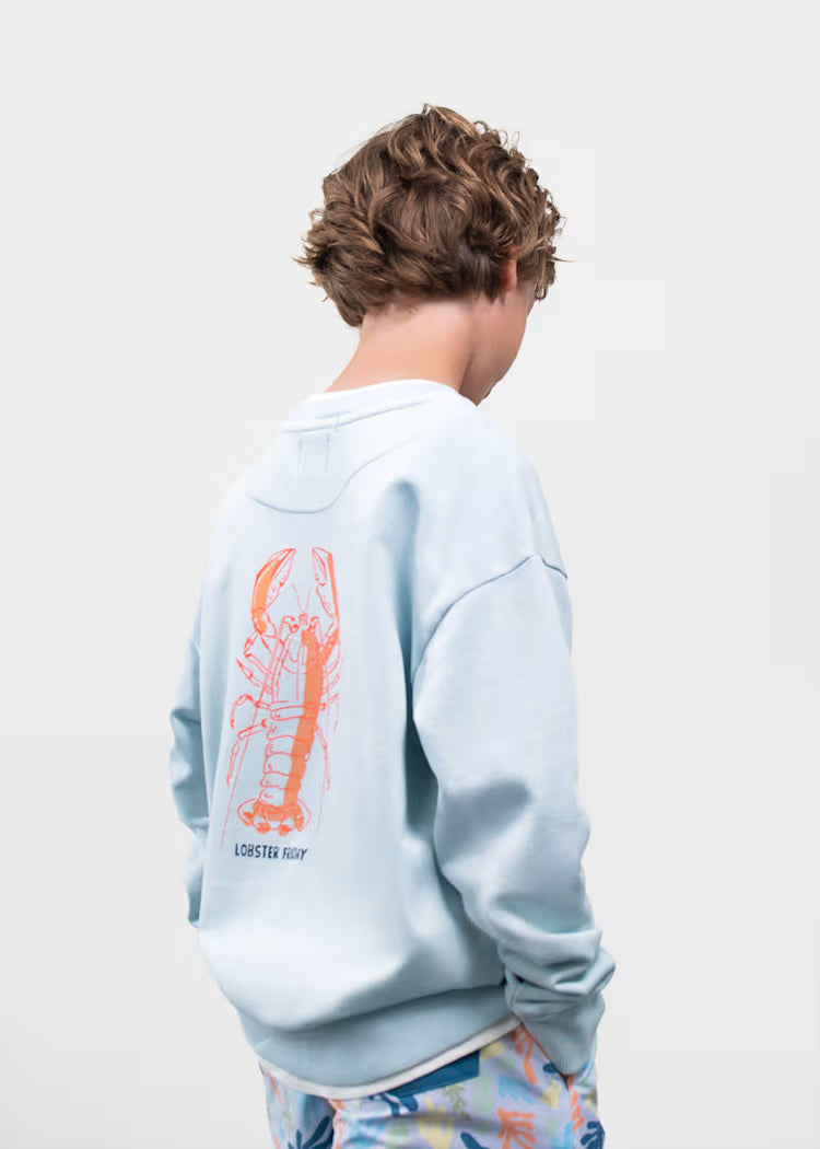 BOSTON KIDS LOBSTER SWEATSHIRT - SKY BLUE