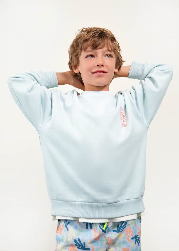 BOSTON KIDS LOBSTER SWEATSHIRT - SKY BLUE