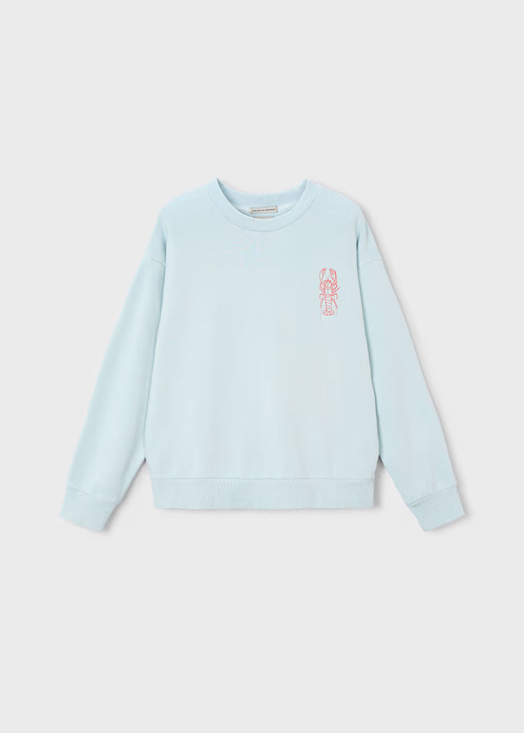 BOSTON KIDS LOBSTER SWEATSHIRT - SKY BLUE