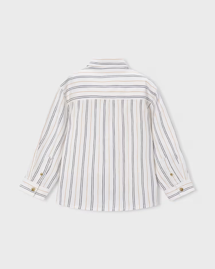 MAYORAL LS PRINTED DRESS SHIRT - INK