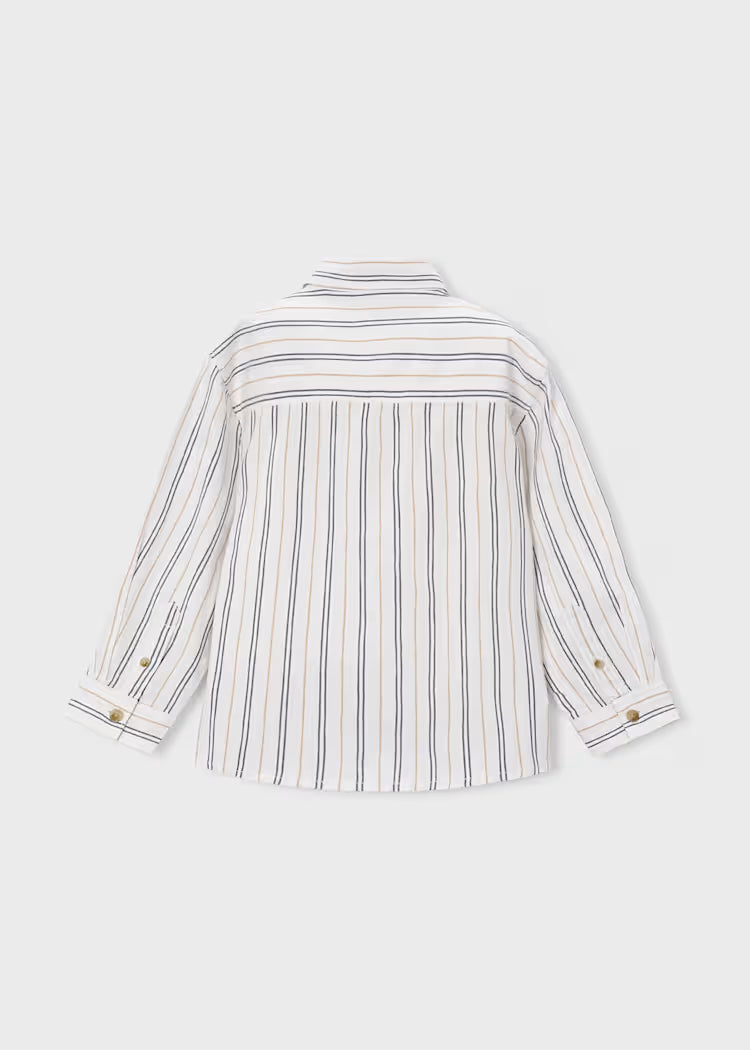 MAYORAL LS PRINTED DRESS SHIRT - INK