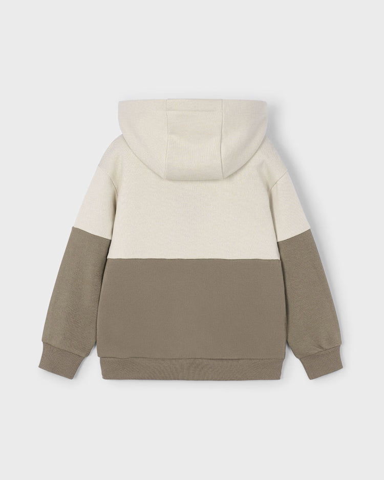 MAYORAL ZIP UP HOODIE - BROWN