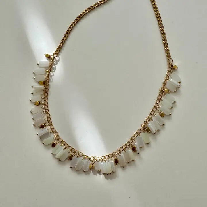 MANDY BEADED NECKLACE - GOLD