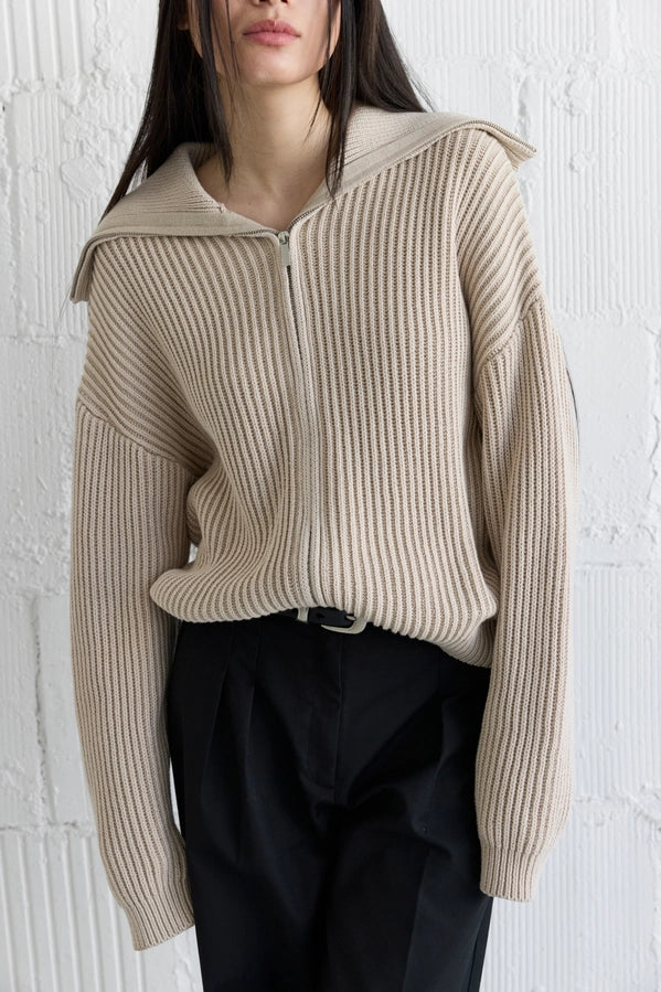 THE ADDISON SWEATER - BEIGE MIX