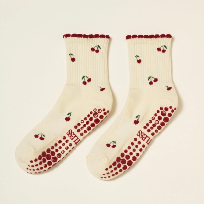 EFFORTLESS CLUB GRIP SOCKS - CHERRY