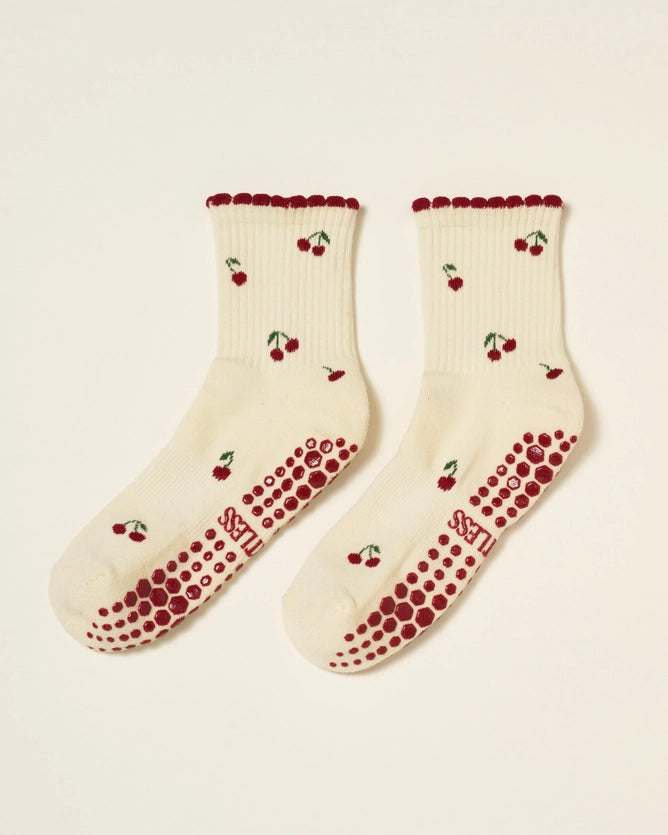 EFFORTLESS CLUB GRIP SOCKS - CHERRY