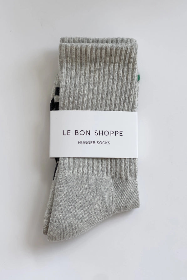 LE BON SHOPPE HUGGER SOCKS - HEATHER GREY