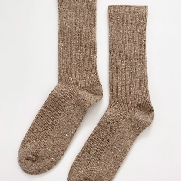 LE BON SHOPPE SNOW SOCKS - TAN