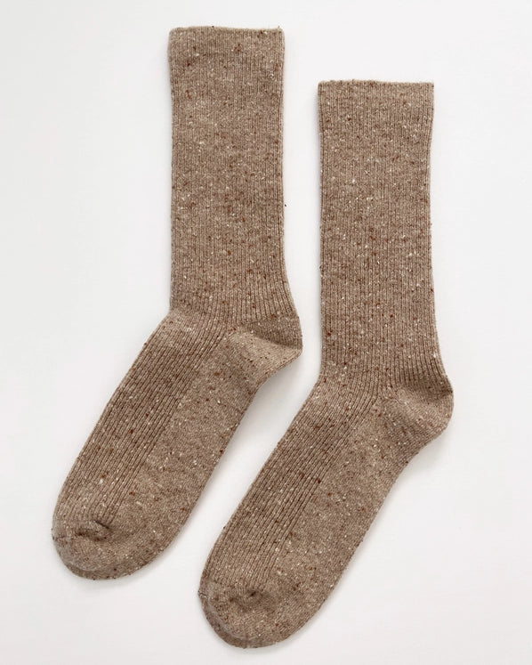 LE BON SHOPPE SNOW SOCKS - TAN