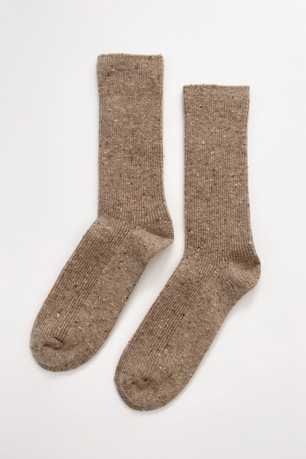 LE BON SHOPPE SNOW SOCKS - TAN