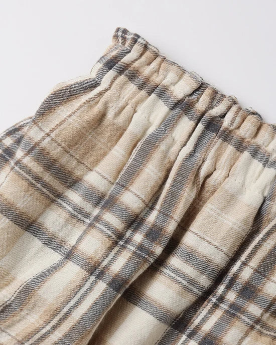 QUINCY MAE MIA TOP + BLOOMER SET - FALL PLAID