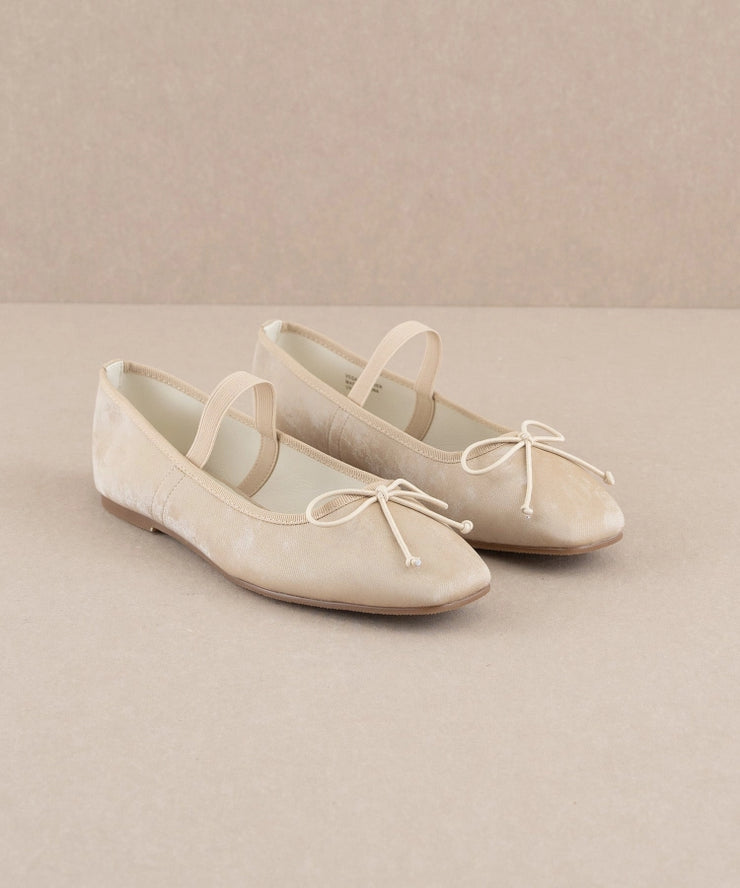 THE LONDON BALLET FLAT - BEIGE