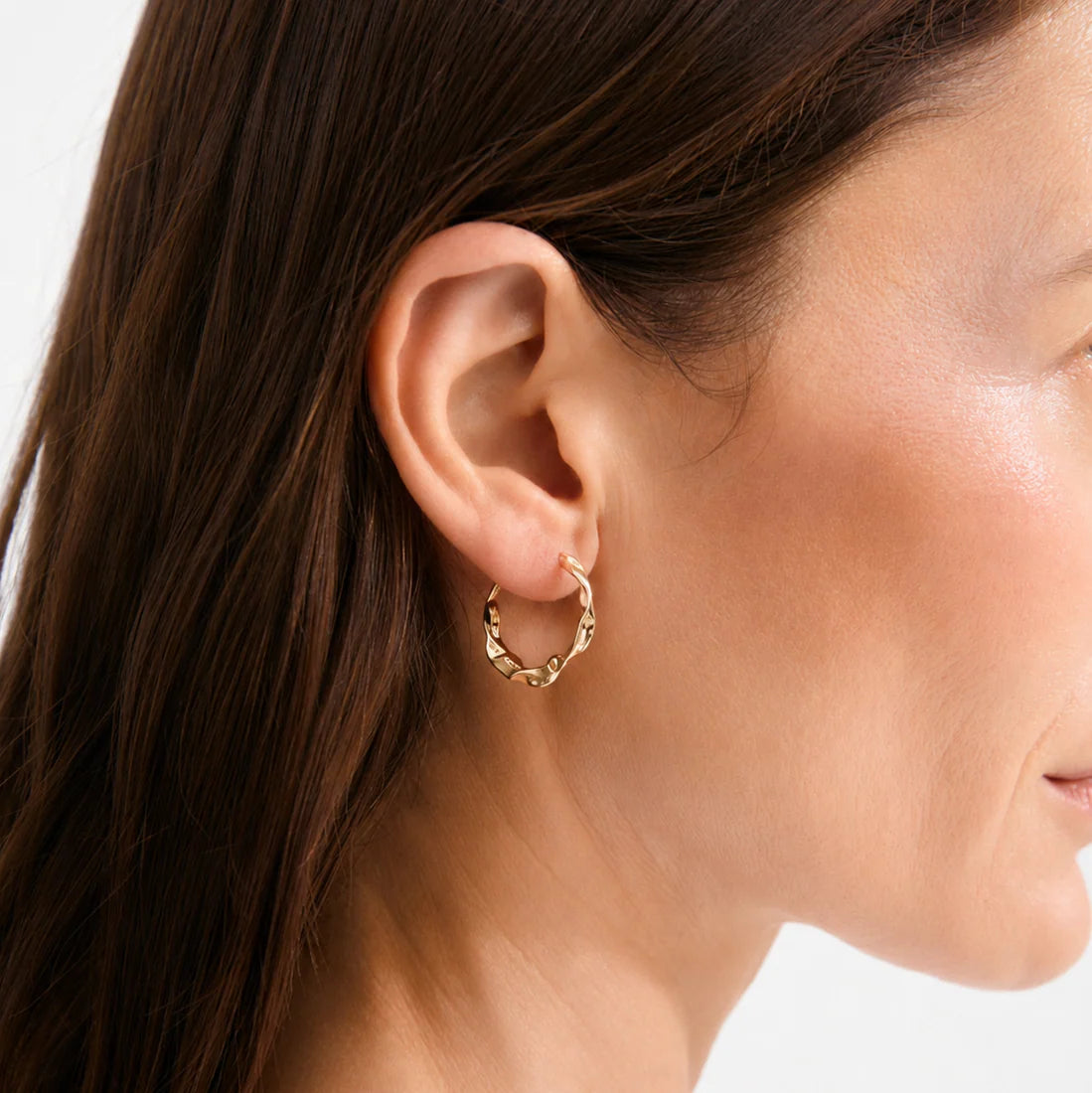 PILGRIM HERE HOOP EARRINGS - GOLD