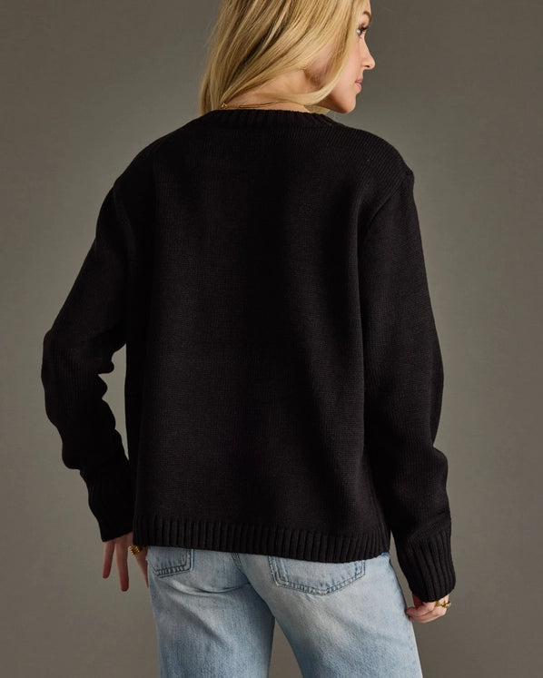 APRES KNIT SWEATER - BLACK