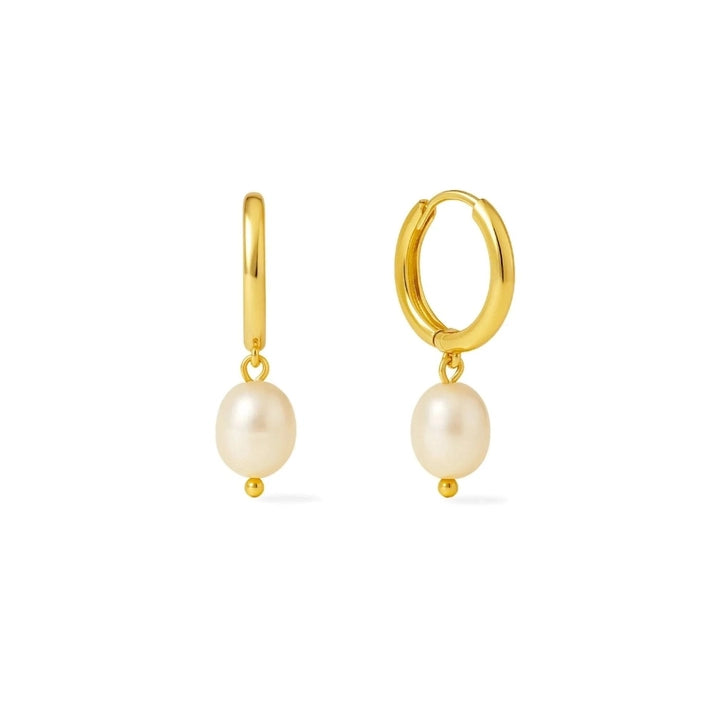 SUNNY SUNDAY PEARL EARRINGS - GOLD