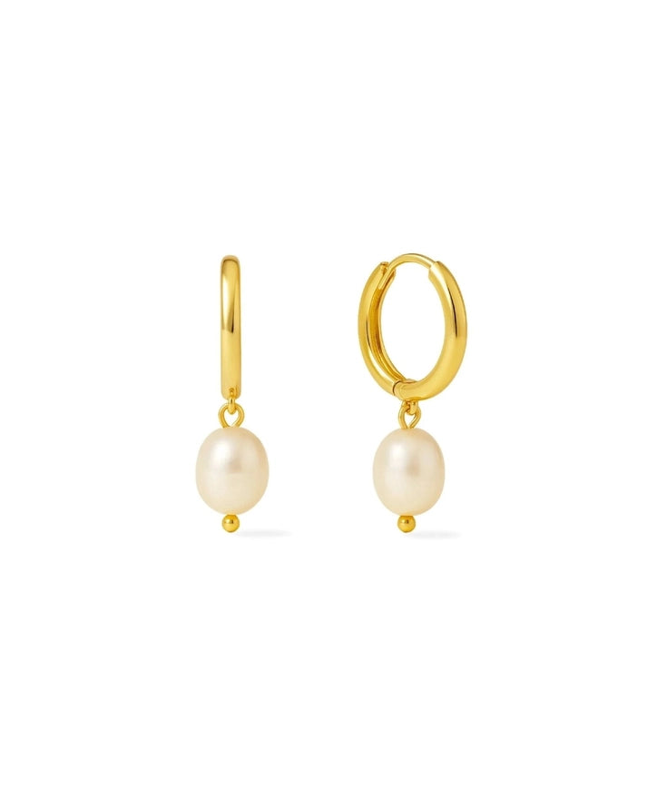 SUNNY SUNDAY PEARL EARRINGS - GOLD