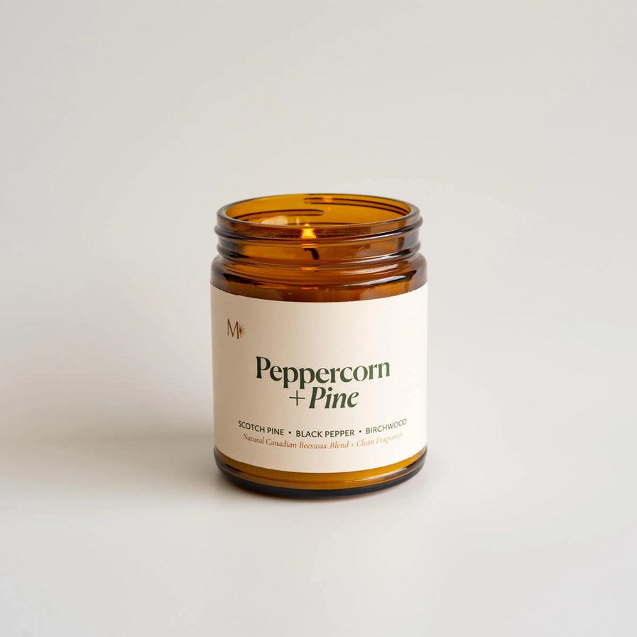 MISIYO PEPPERCORN + PINE BEESWAX CANADIAN CANDLE