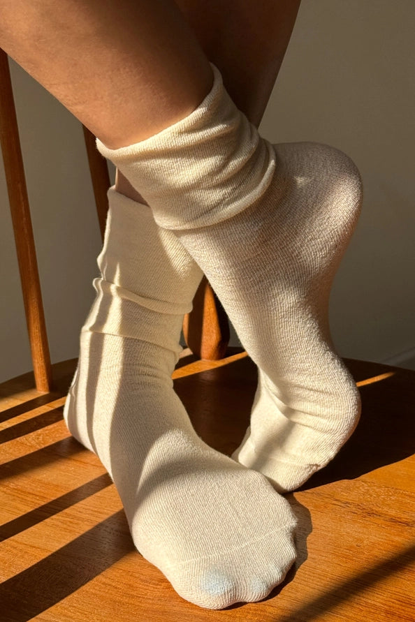 LE BON SHOPPE BREEZY SNEAKER SOCKS - NATUREL