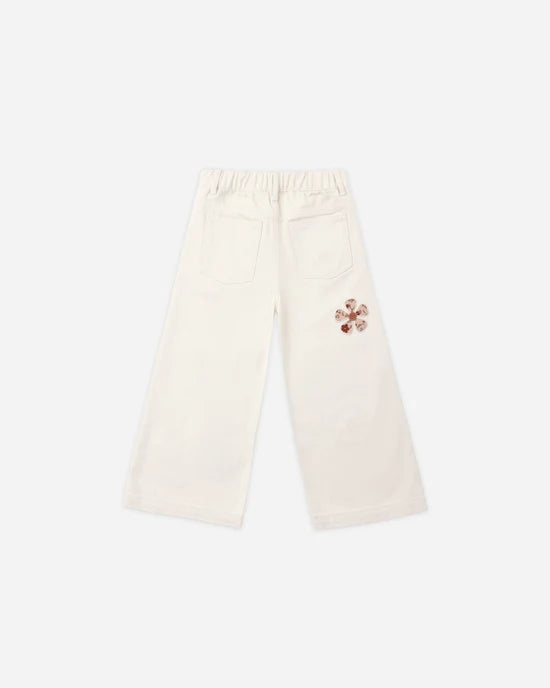 RYLEE + CRU STRAIGHT LEG PANT - DAISY PATCHES