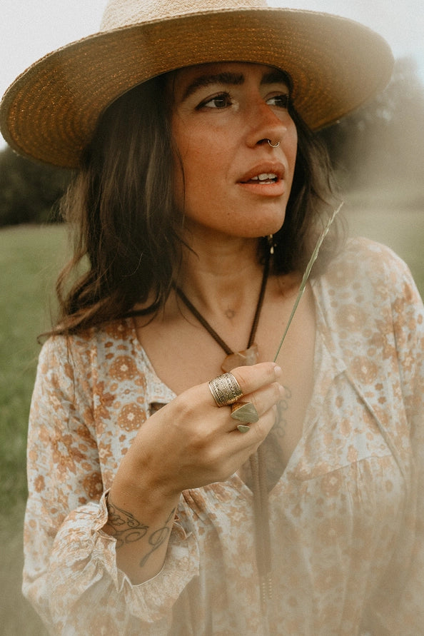 WEST VON ADDISON RAFFIA STRAW HAT - NATURAL CREAM