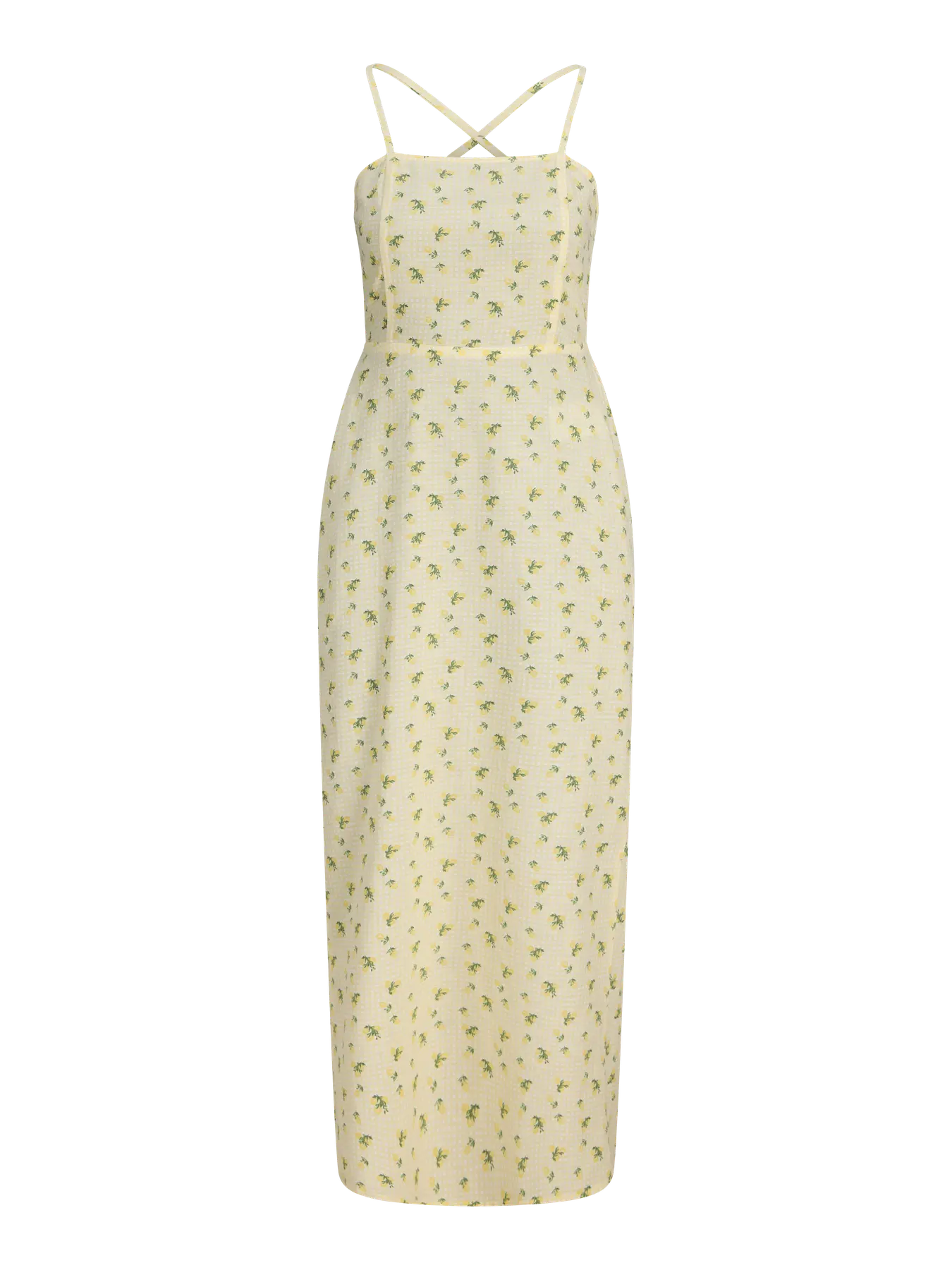 JJXX ANIKA OPEN BACK MIDI DRESS - SUNLIGHT