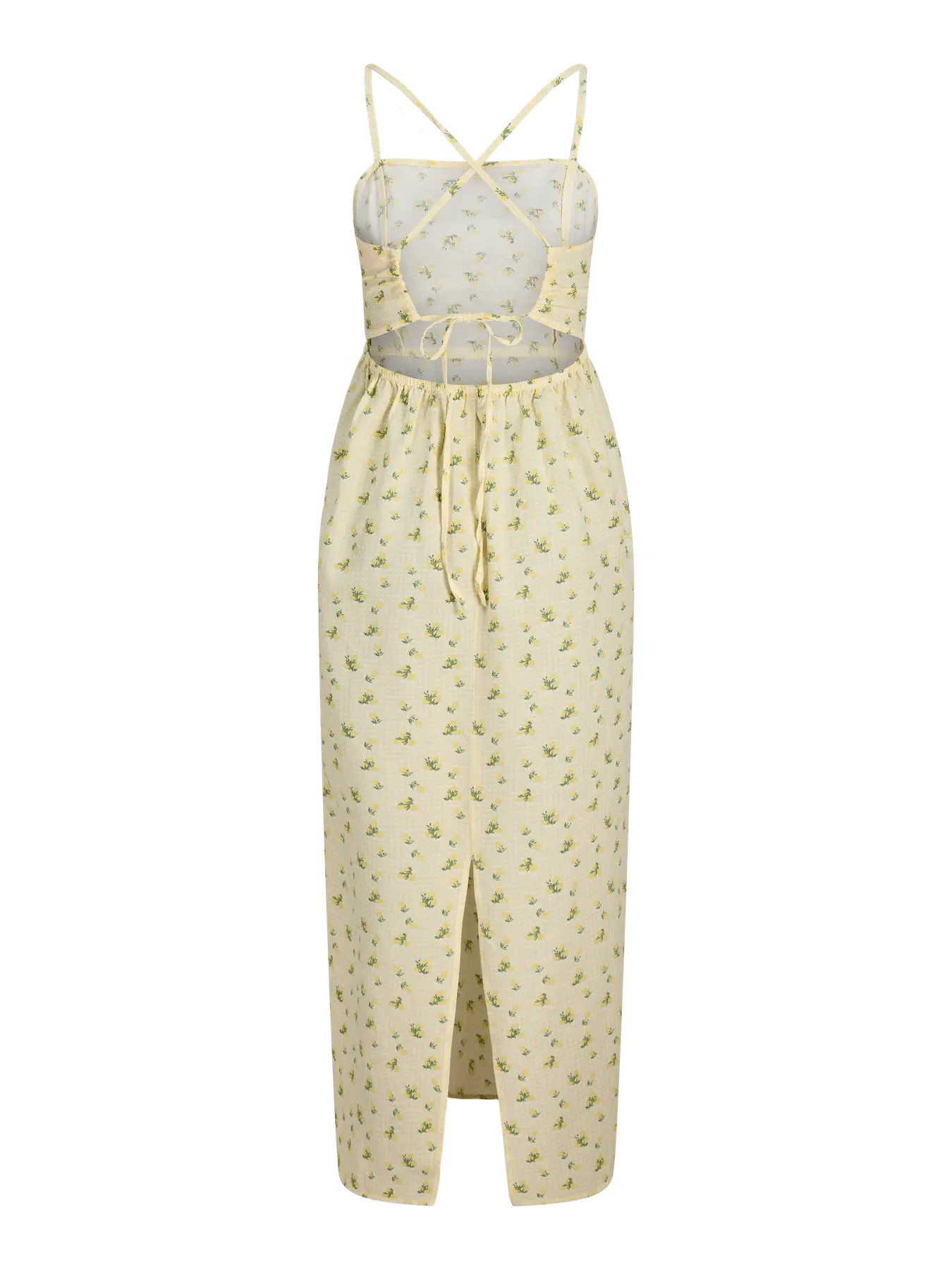 JJXX ANIKA OPEN BACK MIDI DRESS - SUNLIGHT