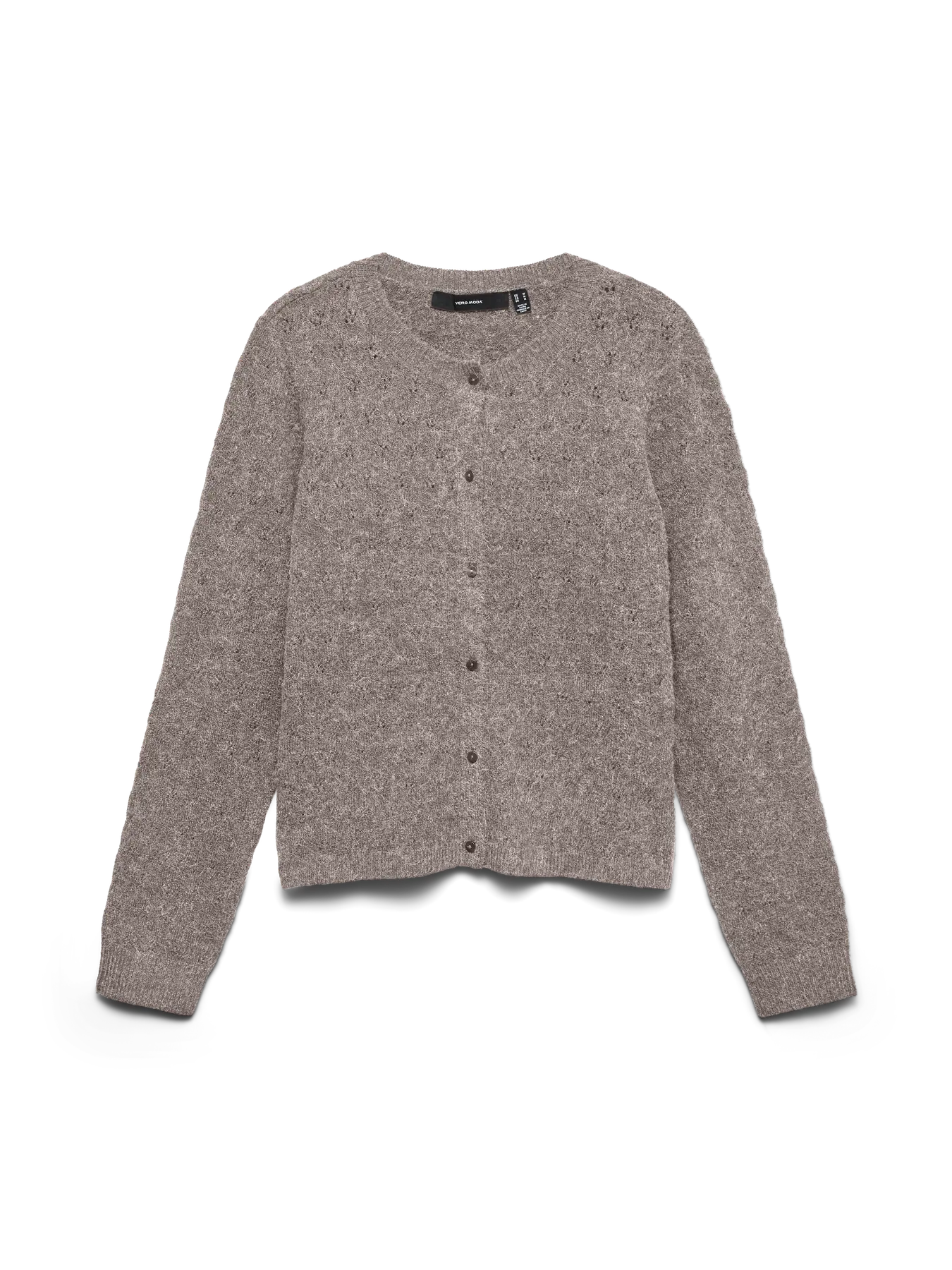 VM DOFFY OPEN STITCH LS CARDIGAN - MOON ROCK