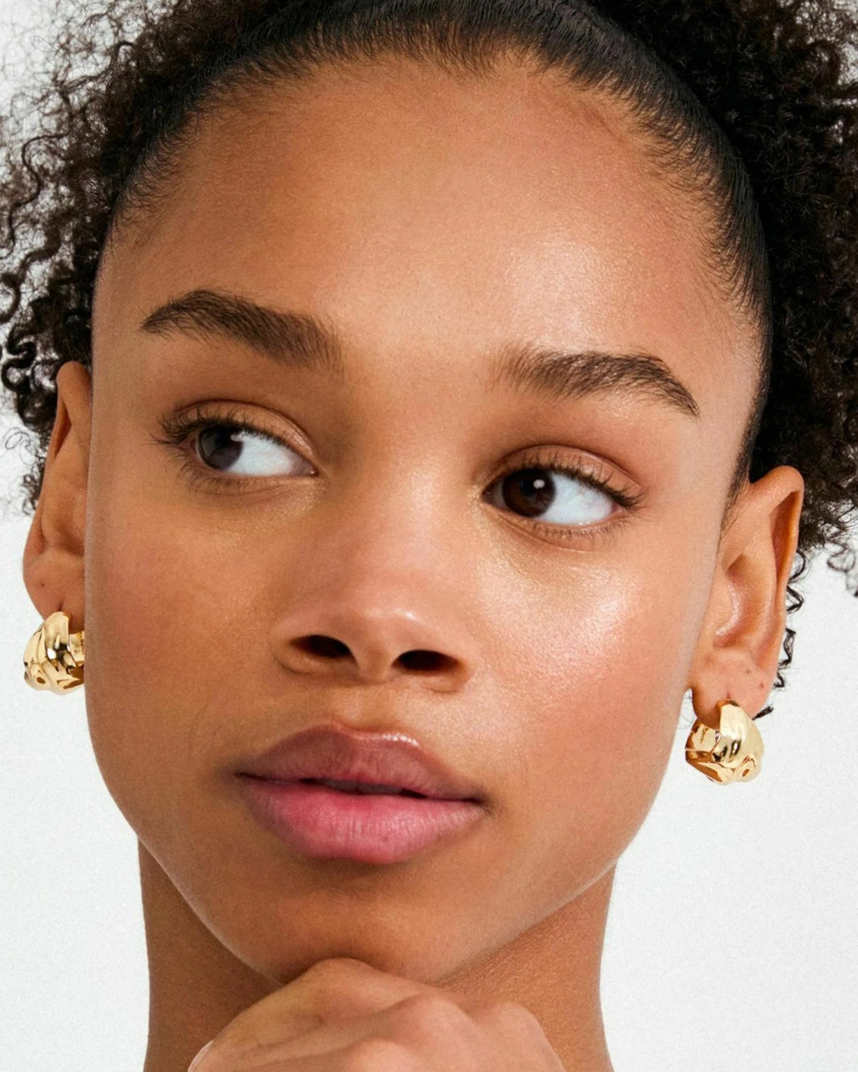 PILGRIM JOHNNIE HOOP EARRINGS - GOLD