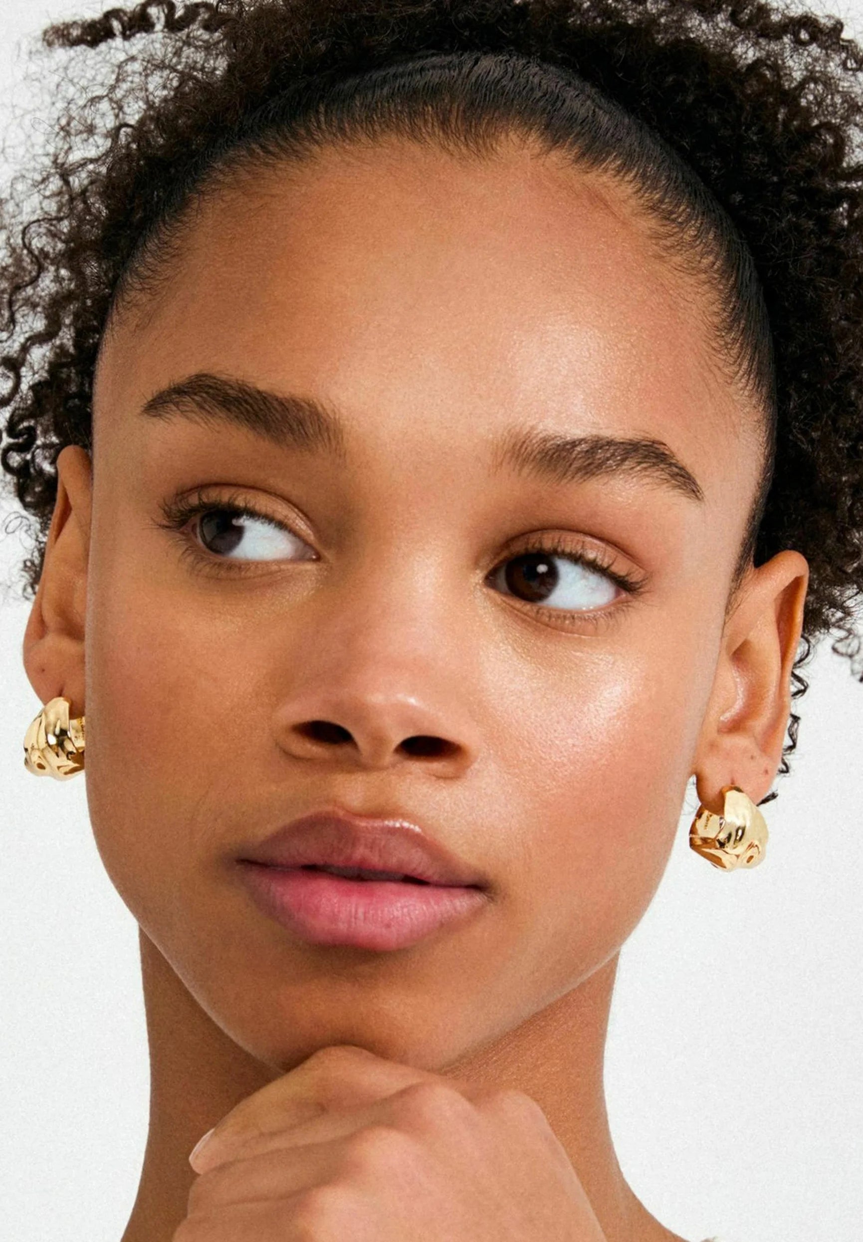 PILGRIM JOHNNIE HOOP EARRINGS - GOLD