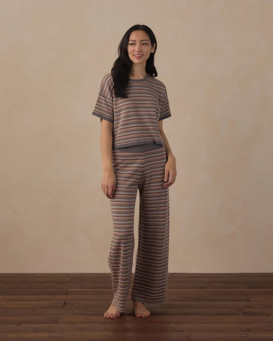 RYLEE + CRU KNIT WIDE LEG PANT - MULTI STRIPE