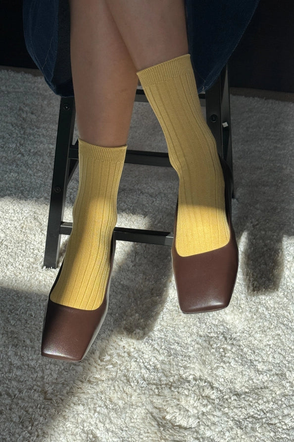 LE BON SHOPPE HER SOCKS - BUTTERCUP