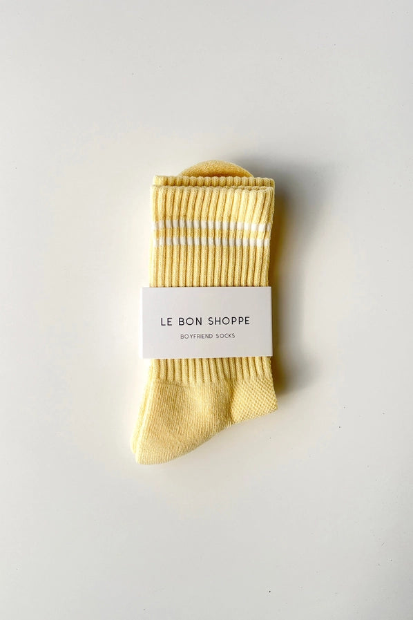 LE BON SHOPPE BOYFRIEND SOCKS - LEMONADE